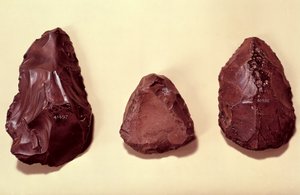 Cabezas de hacha de sílex